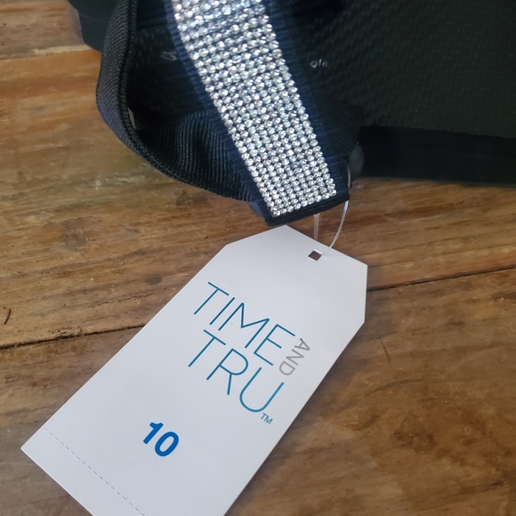 NWT Time and Tru Women's Bling Nature Velcro Sandals Size 10 - Picture 4 of 5